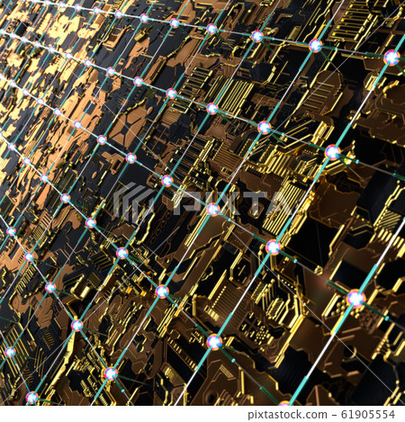 Circuit board futuristic server code...-插圖素材 [61905554] - PIXTA圖庫