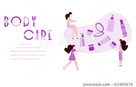 Organic spa cosmetics Beauty body care People Organic spa cosmetics Beauty body care People 61905670