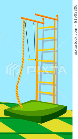 Children sport equipment flat vector illustration 61905806