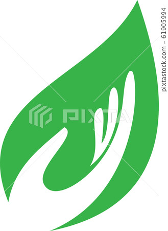 Creative green leaf logo template - Stock Illustration [61905994] - PIXTA