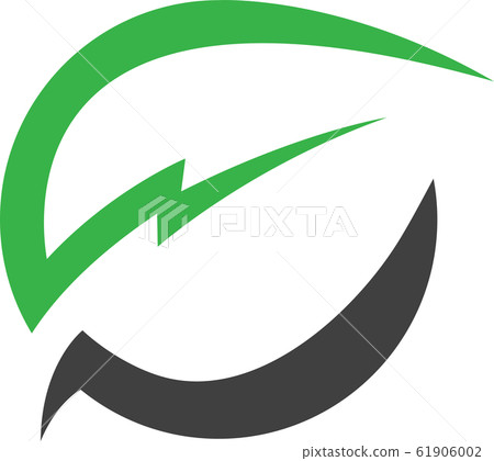 Creative green leaf logo template - Stock Illustration [61906002] - PIXTA