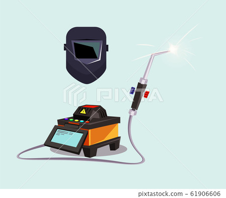 Welding equipment flat vector illustration 61906606