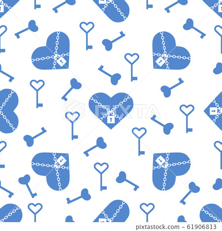 Vector seamless pattern Happy Valentine's Day - Stock Illustration ...