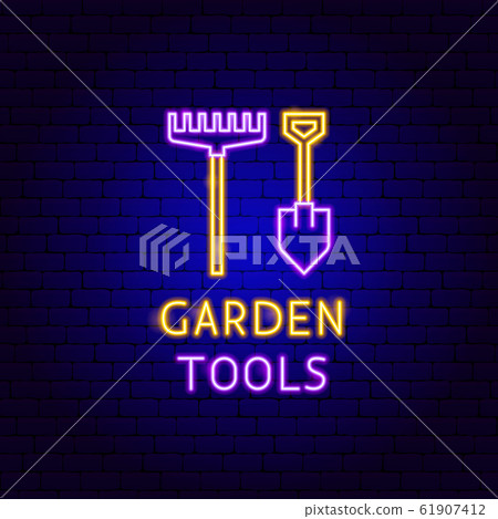 Garden Tools Neon Label Garden Tools Neon Label 61907412