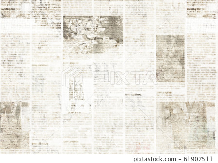 Newspaper with old grunge vintage unreadable paper 61907511