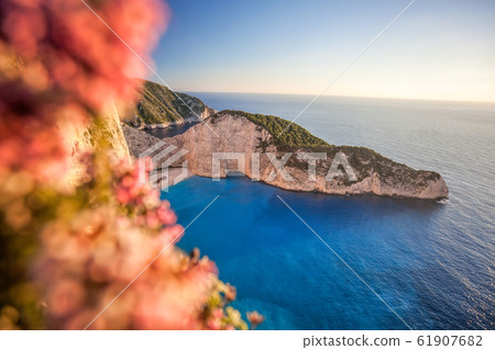 Navagio beach with shipwreck on Zakynthos island, Greece 61907682