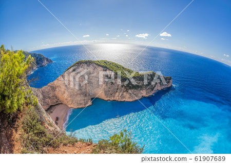 Navagio beach with shipwreck on Zakynthos island, Greece Navagio beach with shipwreck on Zakynthos island, Greece 61907689