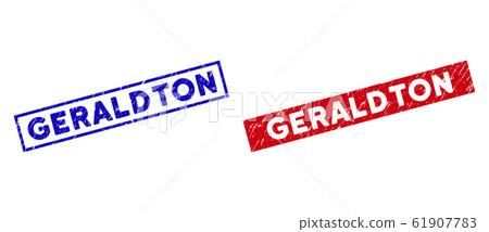 Scratched Geraldton Rectangular Stamp Seals Scratched Geraldton Rectangular Stamp Seals 61907783