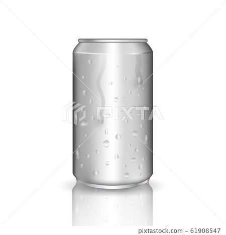 Realistic aluminium can 61908547
