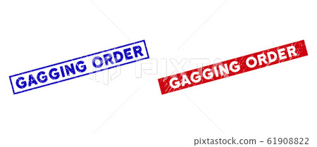 Scratched Gagging Order Rectangular Watermarks 61908822