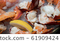 Fresh, juicy and tasty bright red poached Maine Lobster or American lobster. One of the sweetest, most flavorful lobster.  61909424