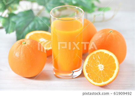 Image of orange juice for breakfast. Oranges, fruits, fruits, navel oranges, citrus. 61909492