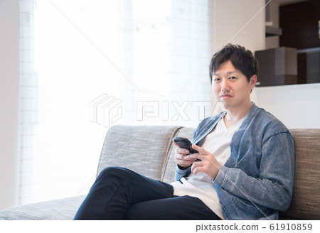 Men at home work Men at home work 61910859
