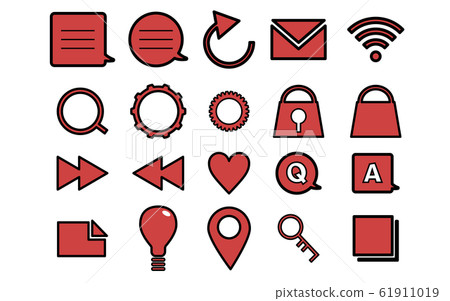 web icon set 61911019