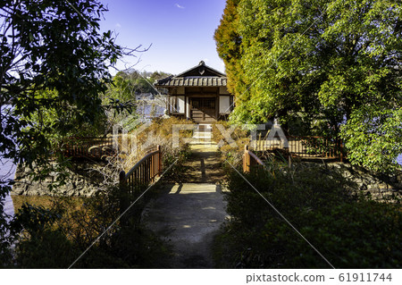 岡山縣倉敷市馬比町岡田大池大池古里本公園 岡山縣倉敷市馬比町岡田大池大池古里本公園 61911744