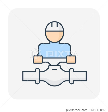 pipeline construction icon pipeline construction icon 61911892
