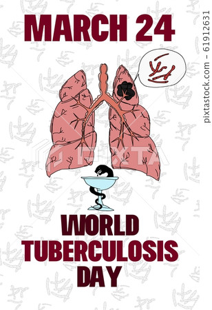 poster for tuberculosis control day. sketch poster 61912631