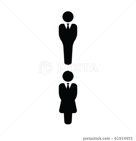 Customer icon vector male and female group symbol - Stock Illustration ...