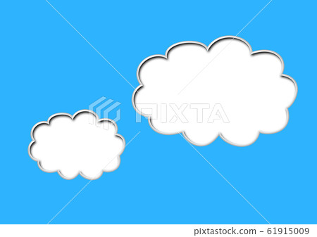 Abstract clouds floating in the blue sky - Stock Illustration [61915009 ...