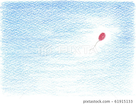 Balloons traveling in a wide sky 61915133