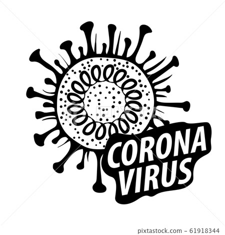 Vector illustration of a coronavirus on a white background Vector illustration of a coronavirus on a white background 61918344