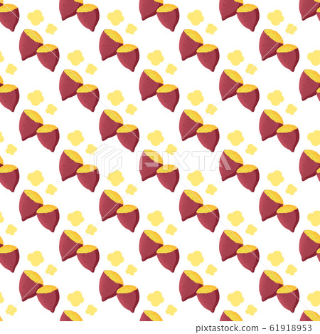 Sweet potato pattern illustration 61918953