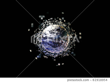 Pixelated metal sphere 61918954