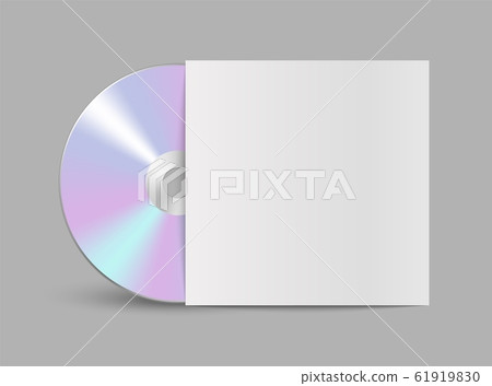 CD or DVD compact disc. Realistic vector compact disk. 61919830