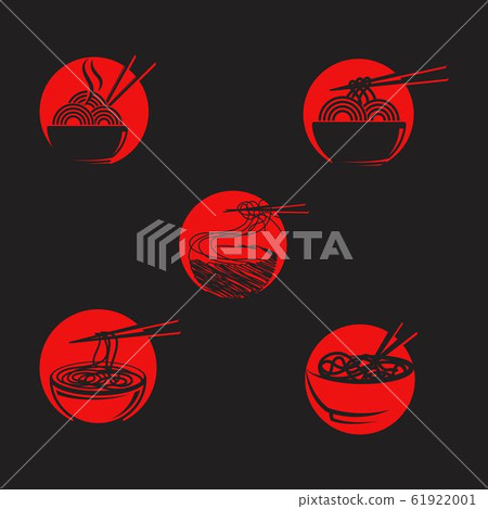 Noodles food sign symbol illustration 61922001