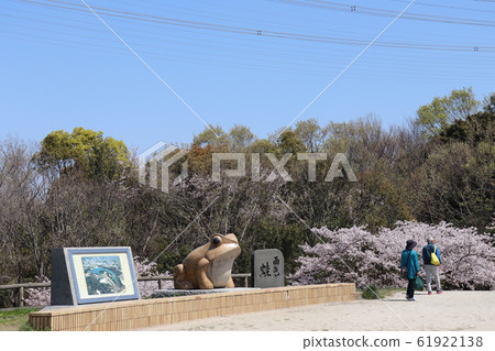 光明池塘春天風景 61922138