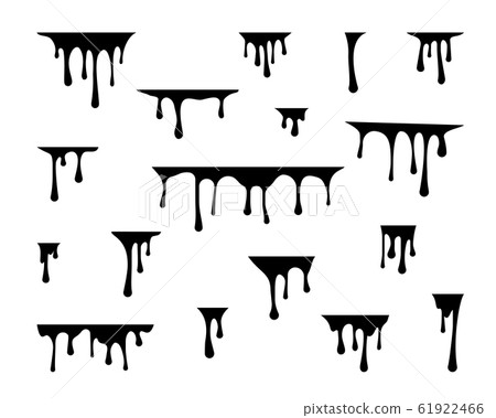 Paint drop vector. Dripping liquid. Stream of 61922466