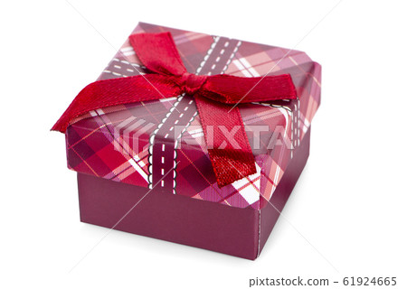 Gift box with red ribbon an isolated on white Gift box with red ribbon an isolated on white 61924665