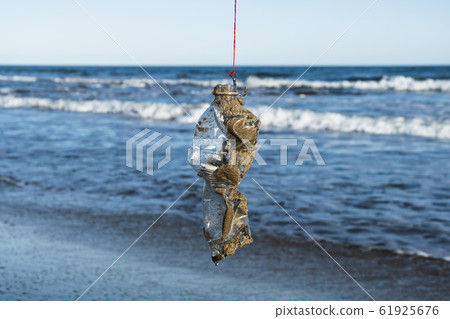 used plastic bottle in a fish hook used plastic bottle in a fish hook 61925676