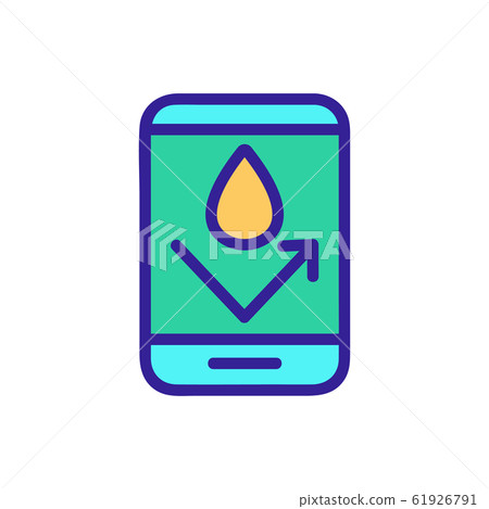 water-repellent vector icon. Isolated contour symbol illustration water-repellent vector icon. Isolated contour symbol illustration 61926791