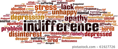 Indifference word cloud Indifference word cloud 61927726