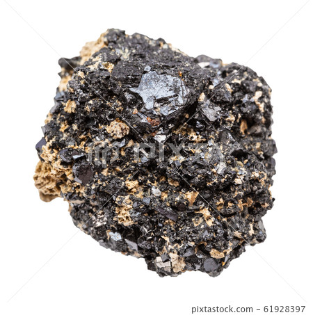 raw Perovskite rock isolated on white 61928397