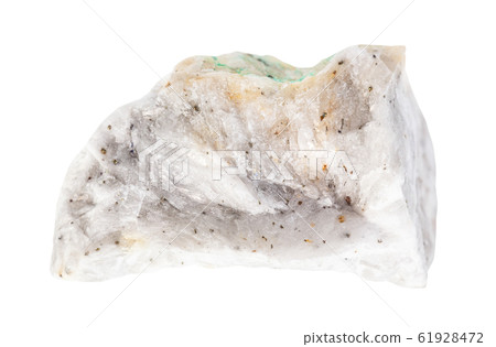 piece of raw Baryte ore isolated on white 61928472
