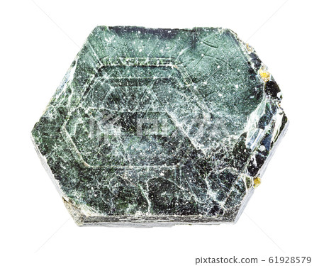 unpolished Phlogopite (Mica) rock isolated 61928579