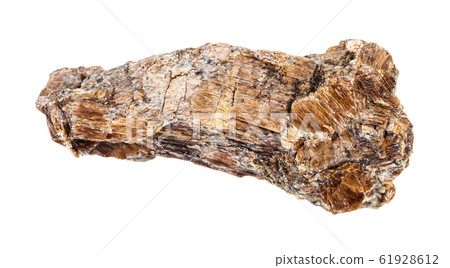 rough Bronzite (Enstatite) rock isolated on white 61928612