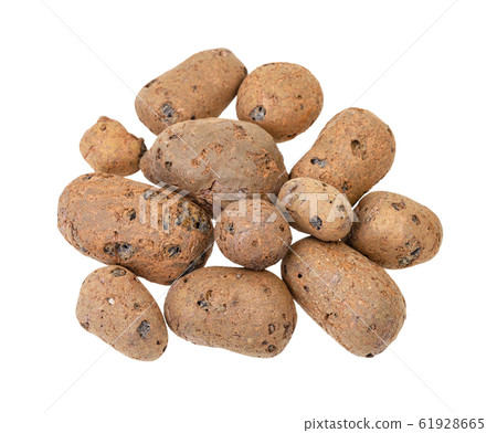 pile of Lightweight expanded clay aggregate pile of Lightweight expanded clay aggregate 61928665