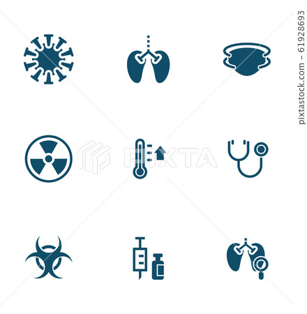 coronavirus, ncov rirus ison set flat design coronavirus, ncov rirus ison set flat design 61928693