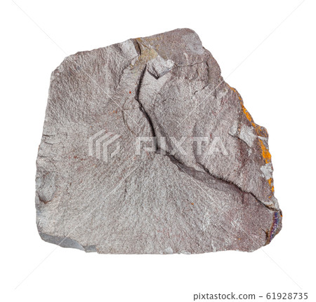 raw gray Hematite (iron ore) rock isolated on 61928735