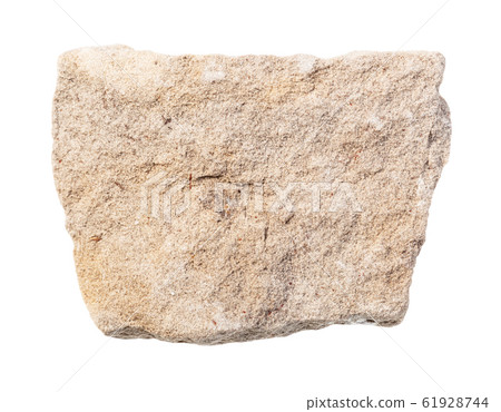 unpolished gray dolomite rock isolated on white 61928744