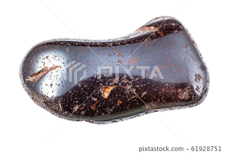 polished Hydrogoethite rock isolated on white polished Hydrogoethite rock isolated on white 61928751