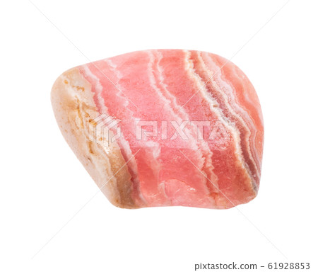 tumbled Rhodochrosite gem stone isolated 61928853