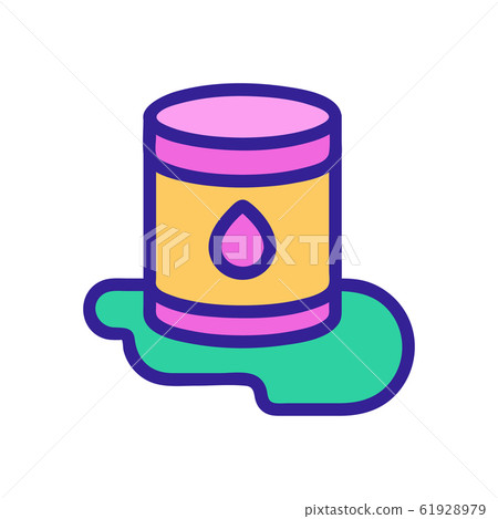waste pollution icon vector. Isolated contour symbol illustration waste pollution icon vector. Isolated contour symbol illustration 61928979