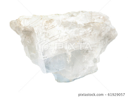 raw white blue Magnesite rock isolated on white 61929057
