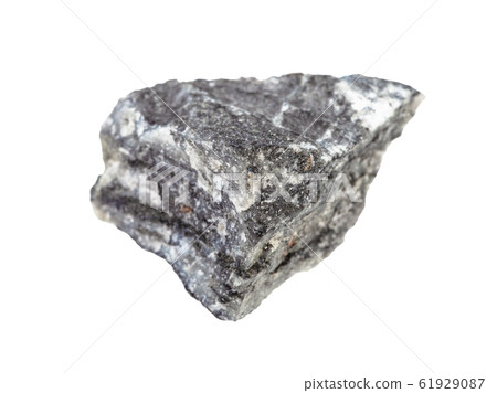 unpolished Stibnite (Antimonite) ore isolated 61929087