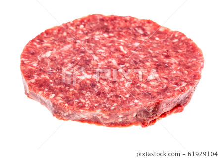 raw chopped beefsteak from minced meat isolated raw chopped beefsteak from minced meat isolated 61929104