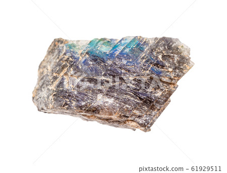 raw Labradorite rock isolated on white raw Labradorite rock isolated on white 61929511